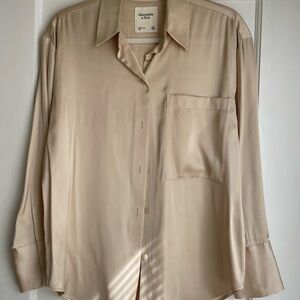 Abercrombie & Fitch Beige Satin Shirt